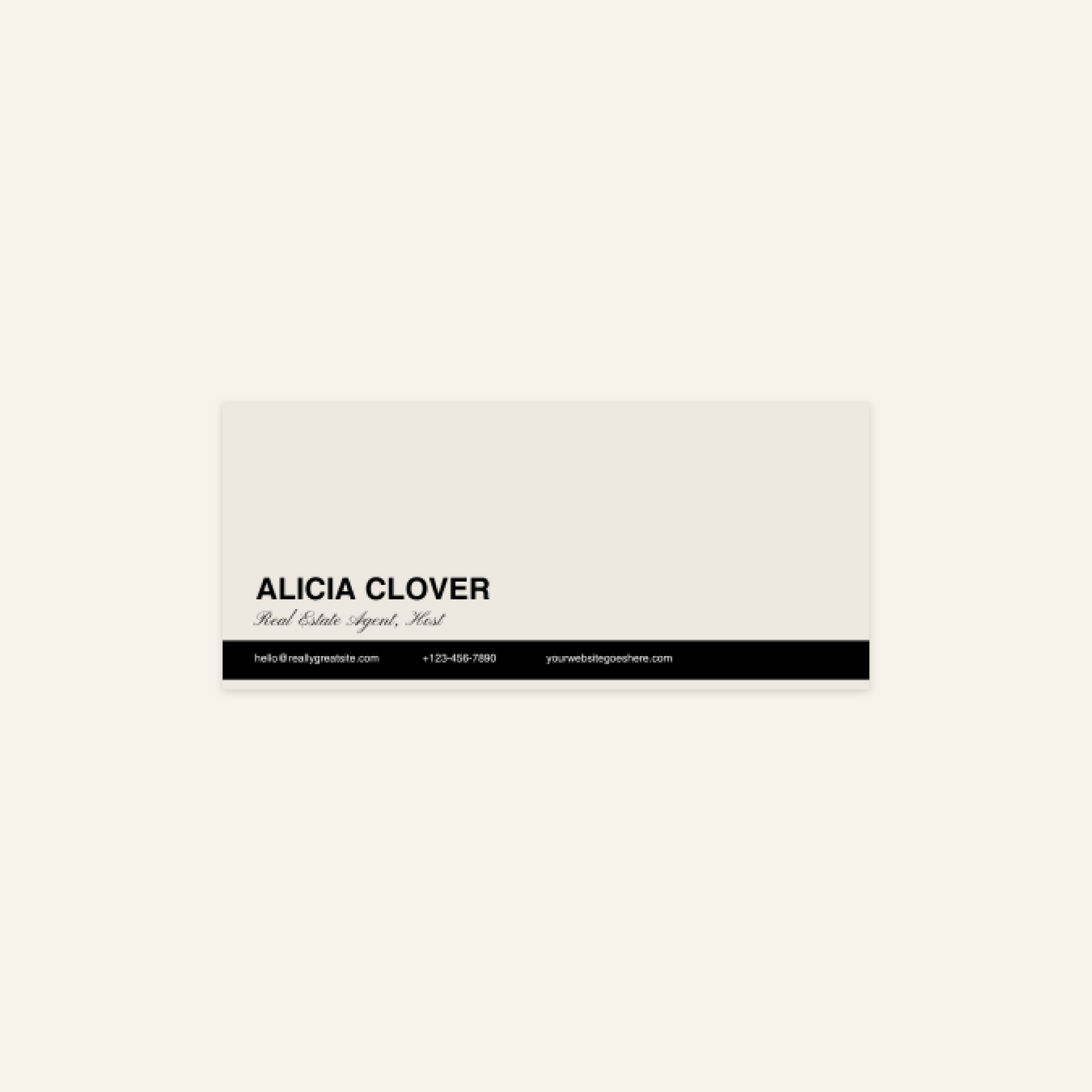Clover - Email Signature Template