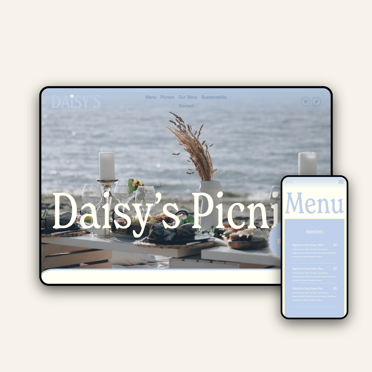 Daisy - Squarespace Website Template