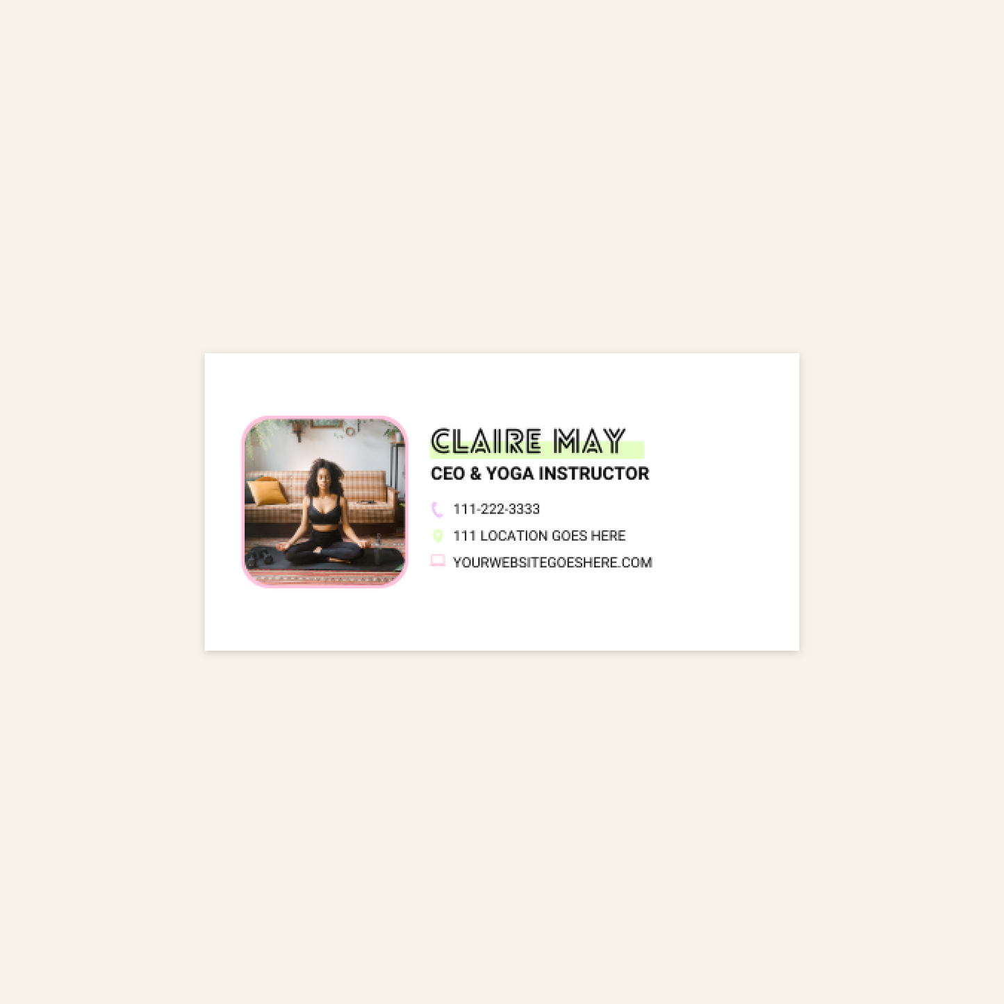 Claire - Email Signature Template