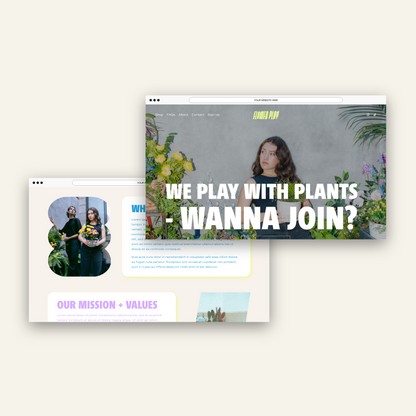 Flower Play - Squarespace Website Template