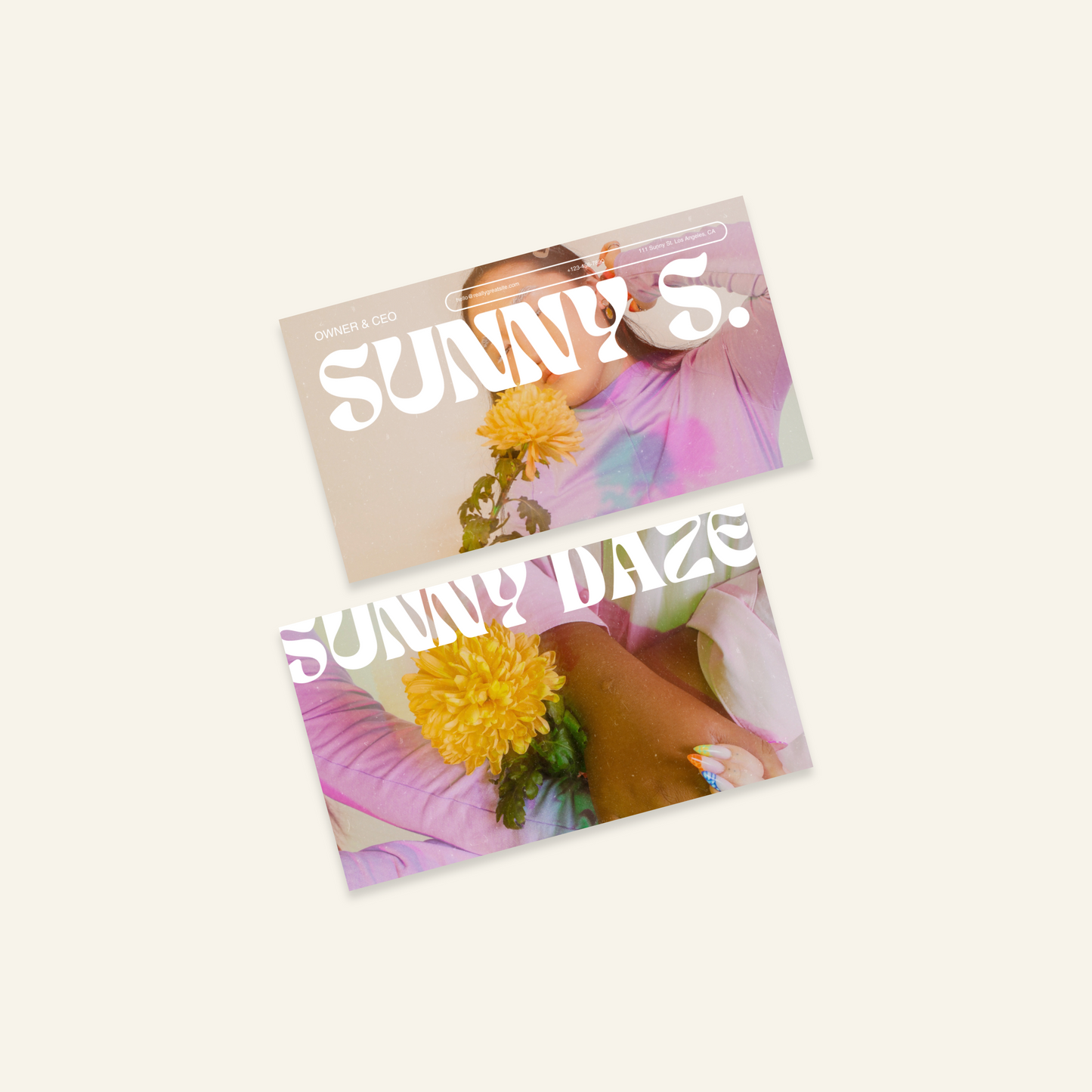 Sunny Daze - Stationary Kit Template