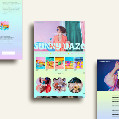 Sunny Daze - Squarespace Website Template