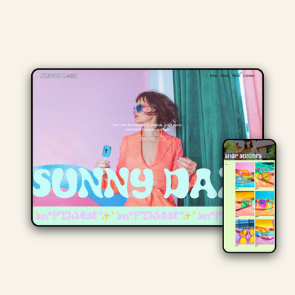 Sunny Daze - Squarespace Website Template