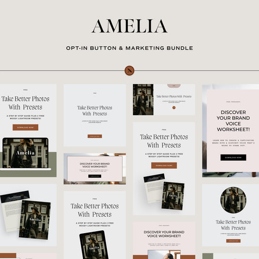 Amelia - Opt-In Button & Marketing Bundle
