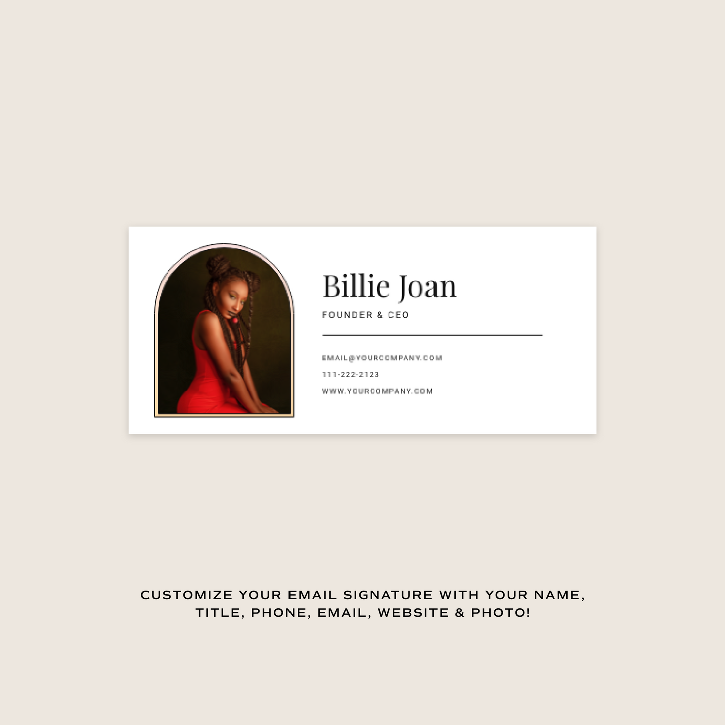 Billie Email Signature Collection