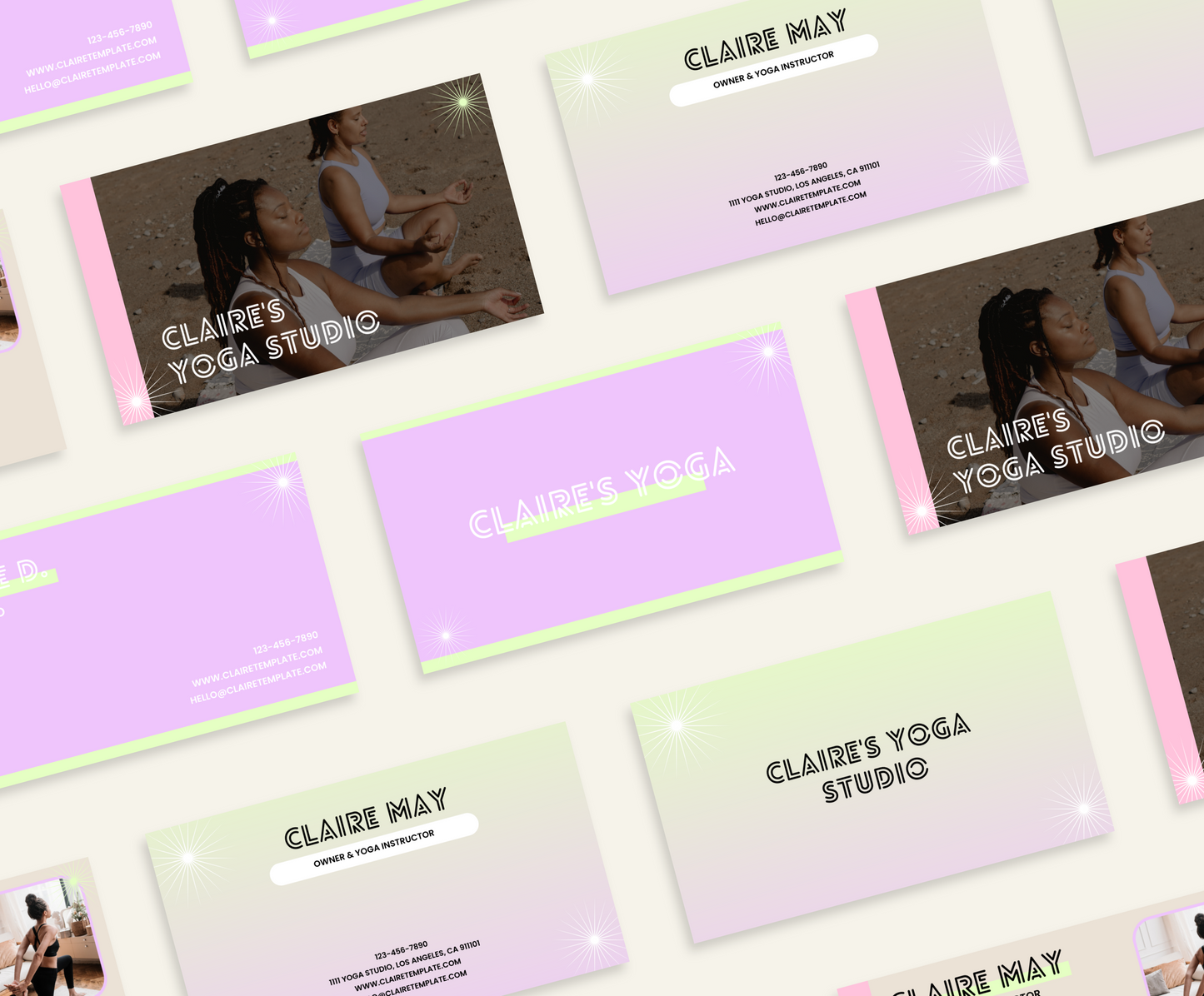 Claire - Stationary Kit Template