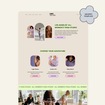 Claire - Shopify (Pagefly) Website Template