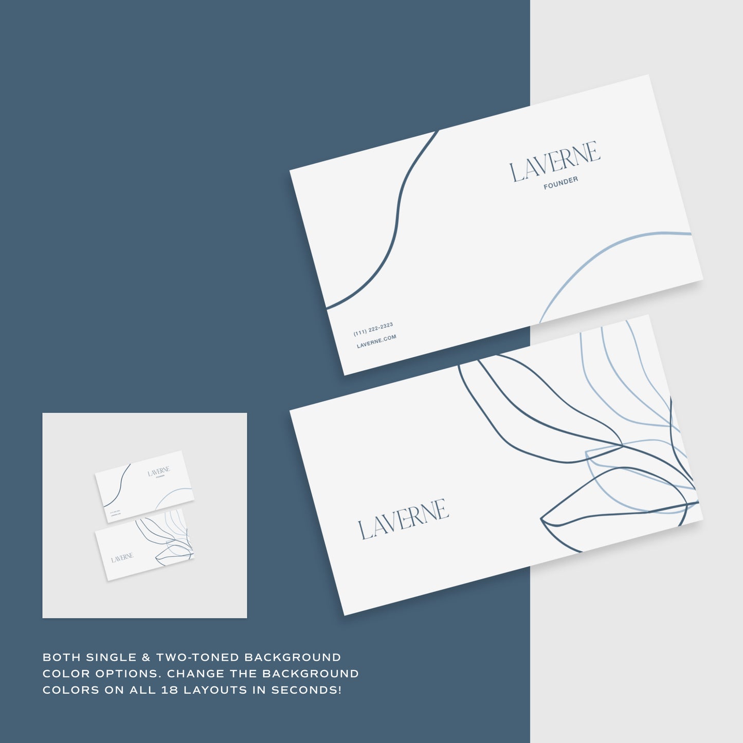Laverne - Minimalist Business Card Mockup Bundle