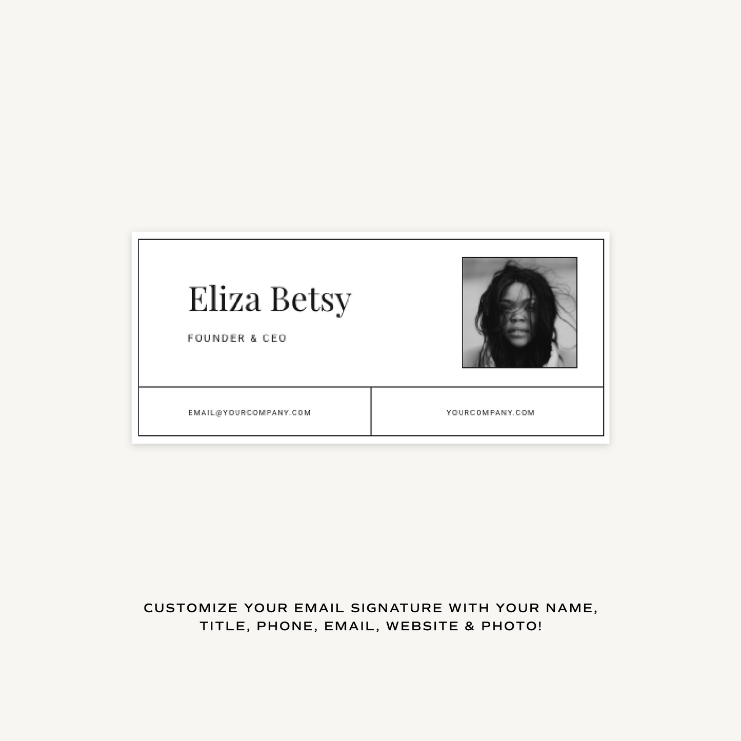 Eliza Email Signature Collection