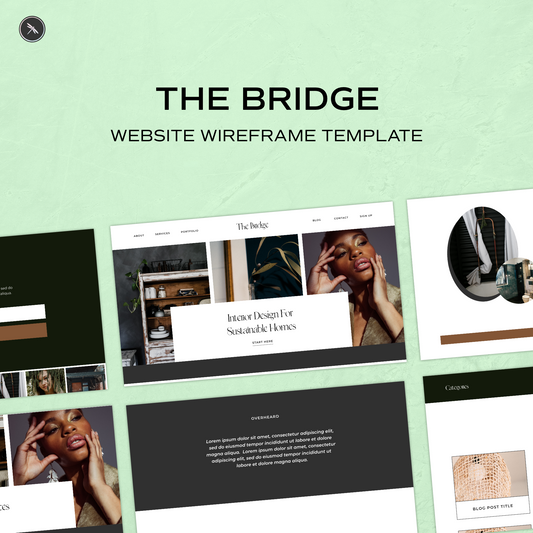 The Bridge Website Wireframe Template