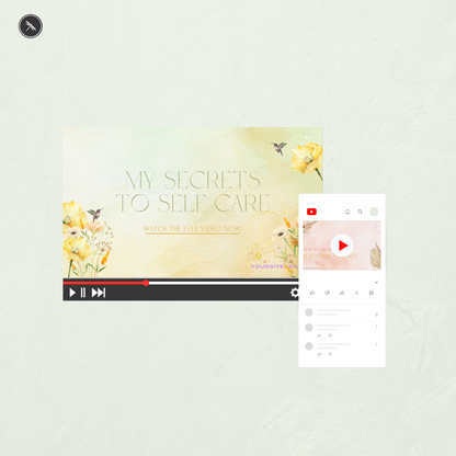 Willow Watercolor Youtube Thumbnail Template