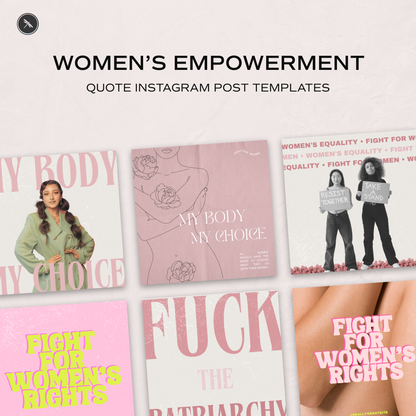 Women Empowerment Quote Instagram Post Template